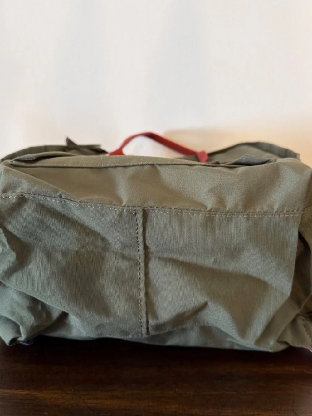 London Backpack Tote Olive W Rust Handles and Straps New with Tags